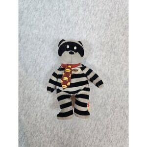 ^^McDonald's Happy Meal  Ty Teenie Beanie Baby #9  Hamburglar The Bear